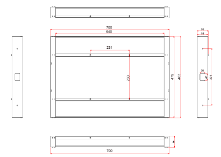 Телевизор в зеркале AVS270SM (Magic Mirror)